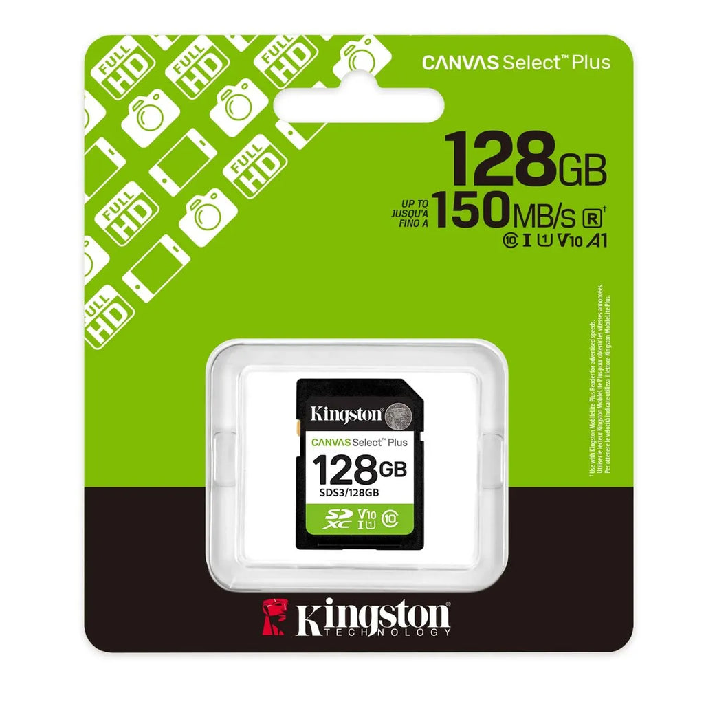 Kingston Canvas Select Plus Gen3 Card de Memorie SDXC 128GB 150MB/s C10 UHS-I U1 V10