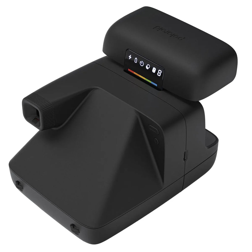 Polaroid Flip Camera Foto Instant Negru cu 1 Set de 8 Fotografii