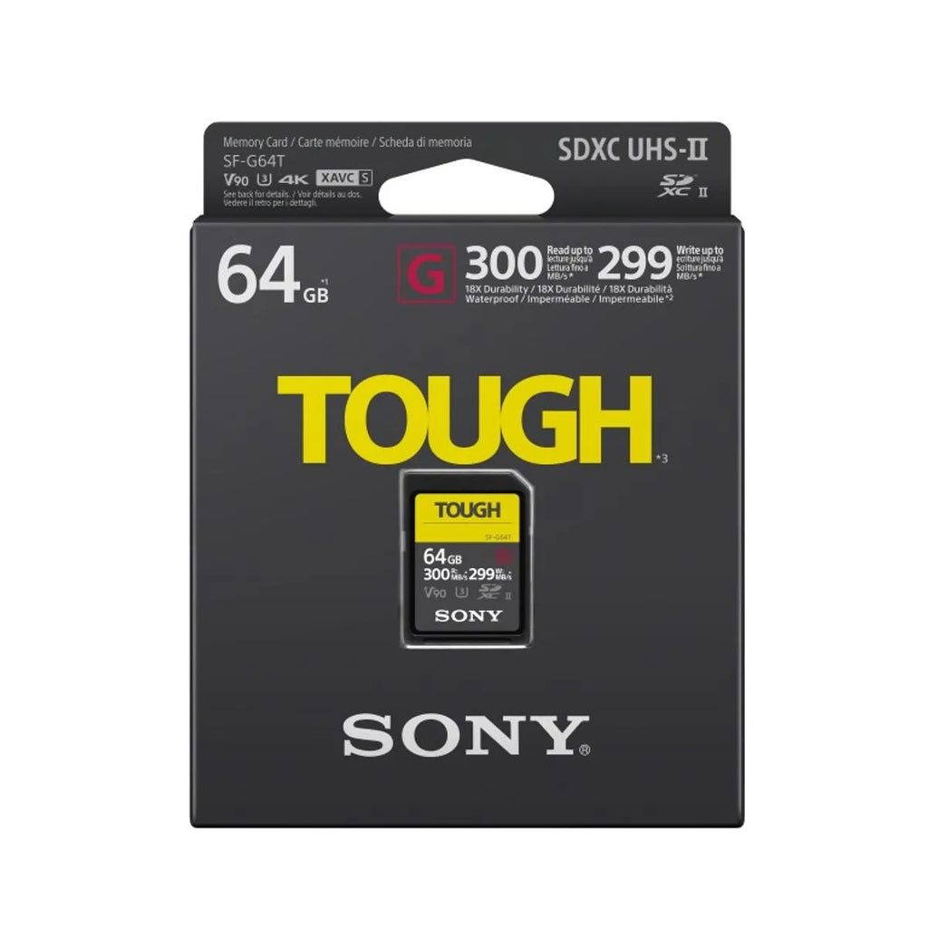 Sony SF-G TOUGH SDXC 64GB Card de Memorie UHS-II Class 10 300MB/s