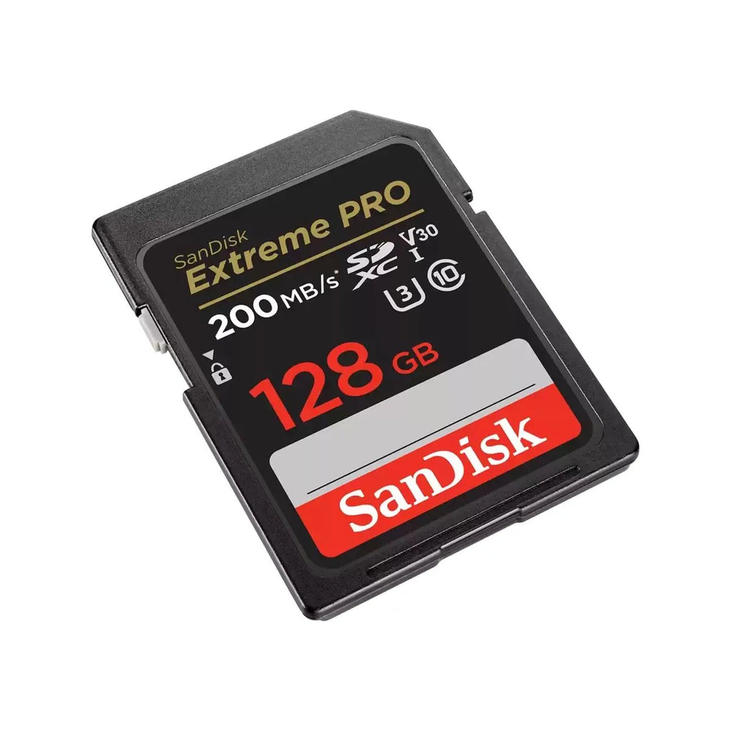 SanDisk Extreme PRO Card de Memorie SD 128GB SDXC UHS-I Class 10 U3 V30 + 2 Ani RescuePRO Deluxe