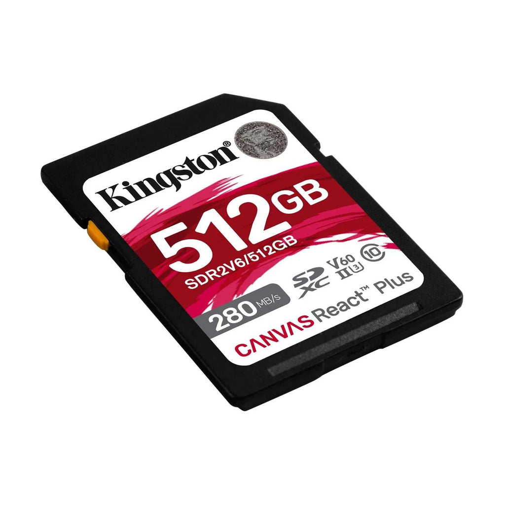Kingston Canvas React Plus Card de Memorie SDXC 512GB UHS-II U3 Clasa 10 V60