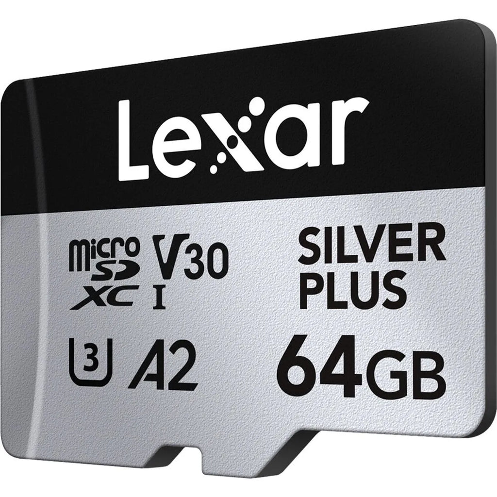 Lexar Profesional Silver Plus Card de Memorie microSDXC 64GB UHS-I V30